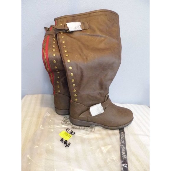 Zulily Women's Durango Boot Brown Buckle Accent Extra Wide Calf Size 7 - Picture 4 of 5